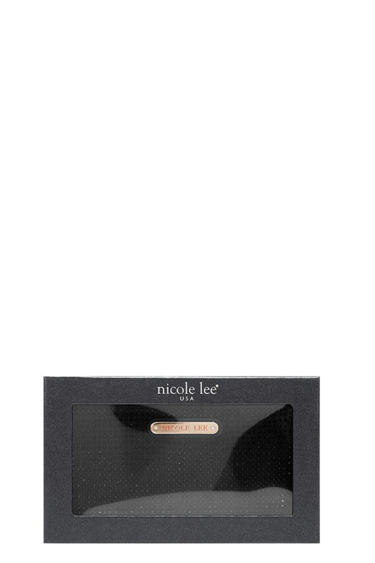 Nicole Lee USA Solid Crystal Bifold Wristlet