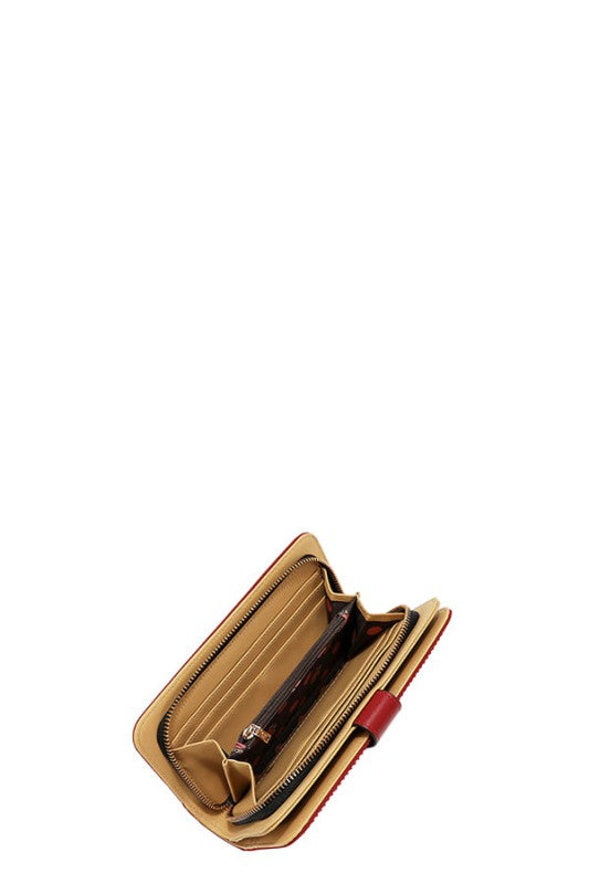 Nicole Lee USA Solid Crystal Bifold Wristlet