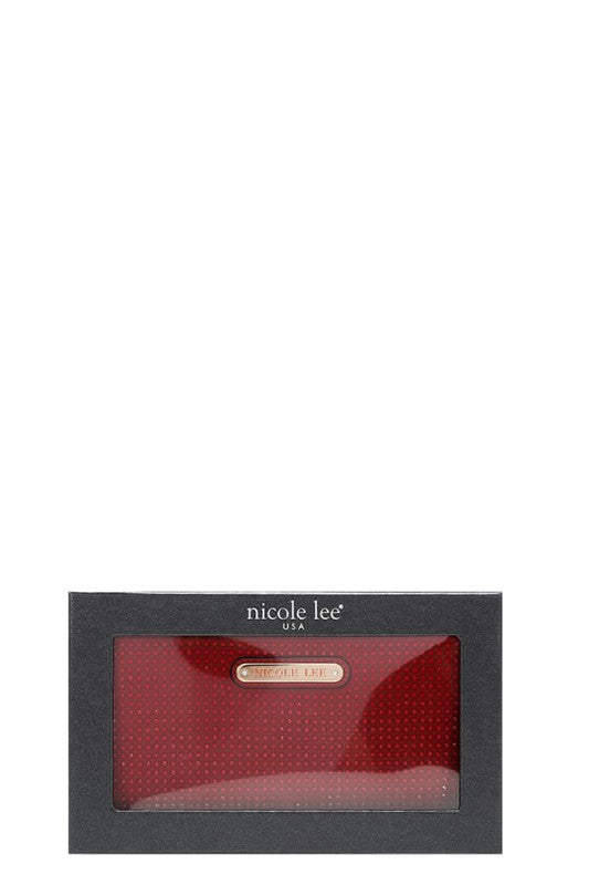 Nicole Lee USA Solid Crystal Bifold Wristlet