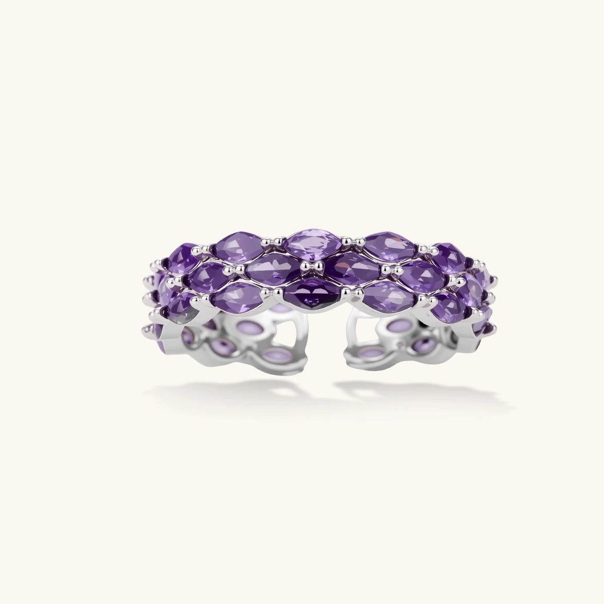 Amethyst Dreams Adjustable Ring by Sandee Rain