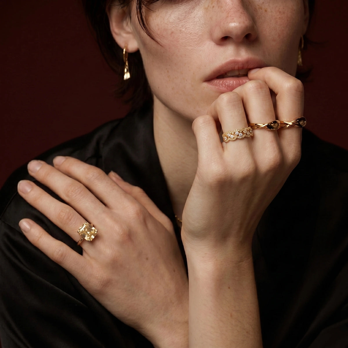 Celestial Cluster Ring by Sandee Rain