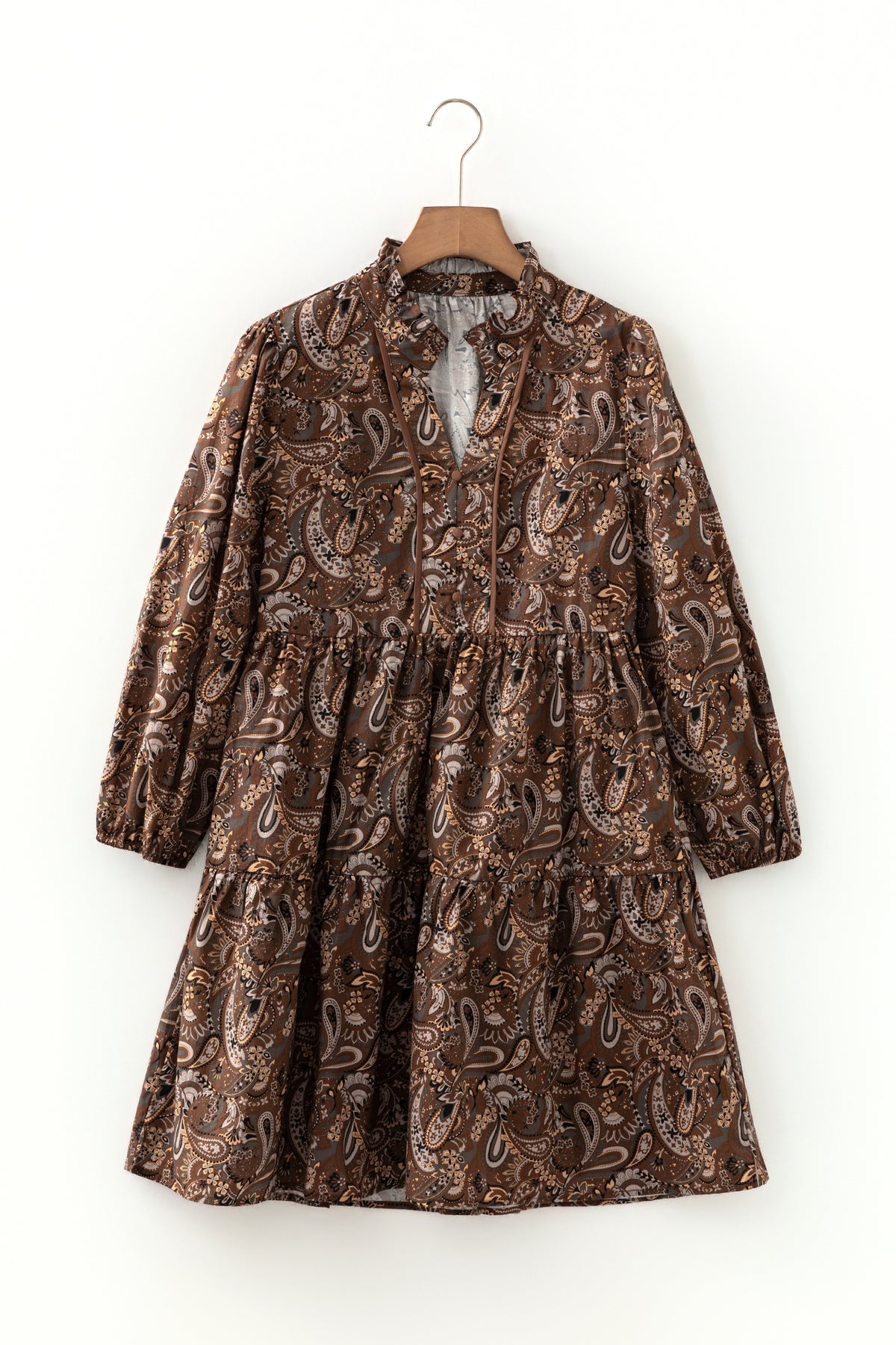 brown short flowy dress Amazon.com: Women's Floral Polka Dots Print Short Sleeve V Neck Mini Dress Tiered Swing Flowy A Line Dress Summer Beach Short Dress (Beige, S) : Clothing, Shoes & Jewelry