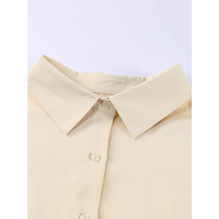 3/4 Sleeve Button Up Shirt Apparel and Accessories