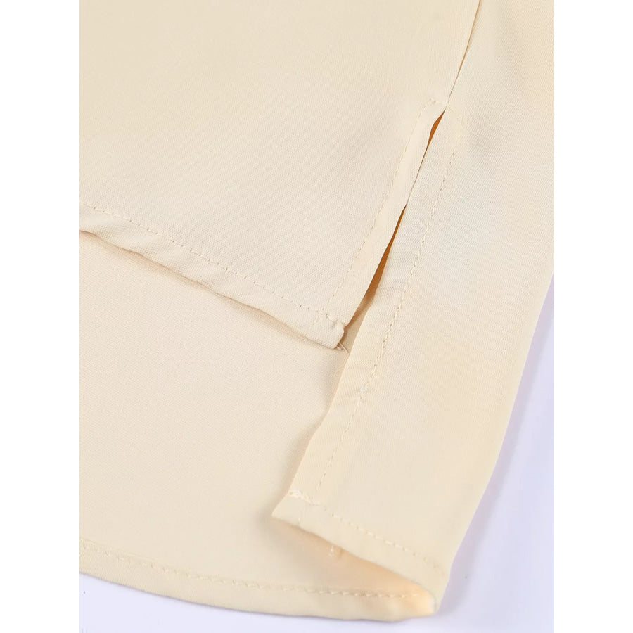 3/4 Sleeve Button Up Shirt Apparel and Accessories
