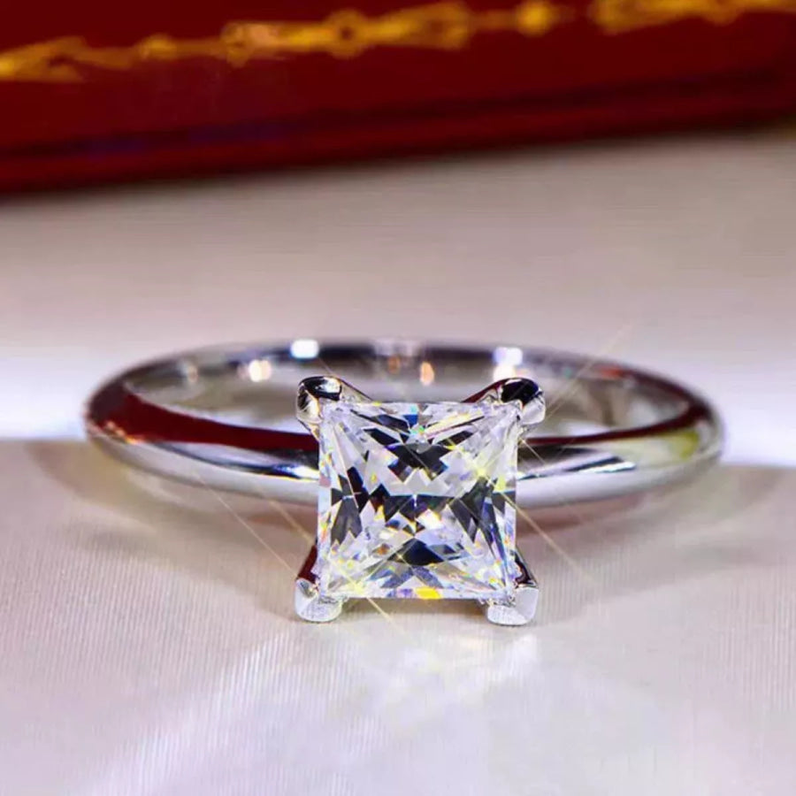 3 Carat 925 Sterling Silver Moissanite Ring Apparel and Accessories