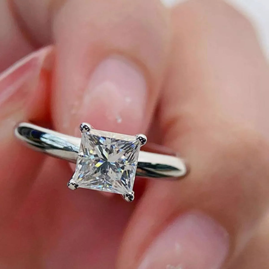 3 Carat 925 Sterling Silver Moissanite Ring Apparel and Accessories