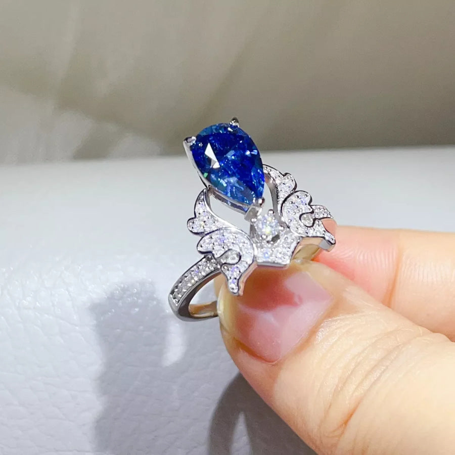 3 Carat 925 Sterling Silver Moissanite Ring Apparel and Accessories