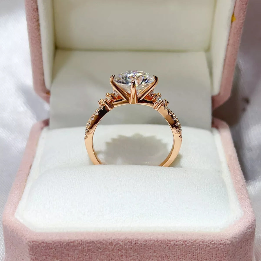 3 Carat 925 Sterling Silver Moissanite Ring Apparel and Accessories