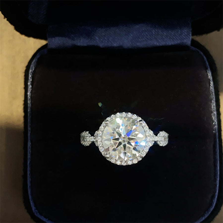 3 Carat 925 Sterling Silver Moissanite Ring Apparel and Accessories