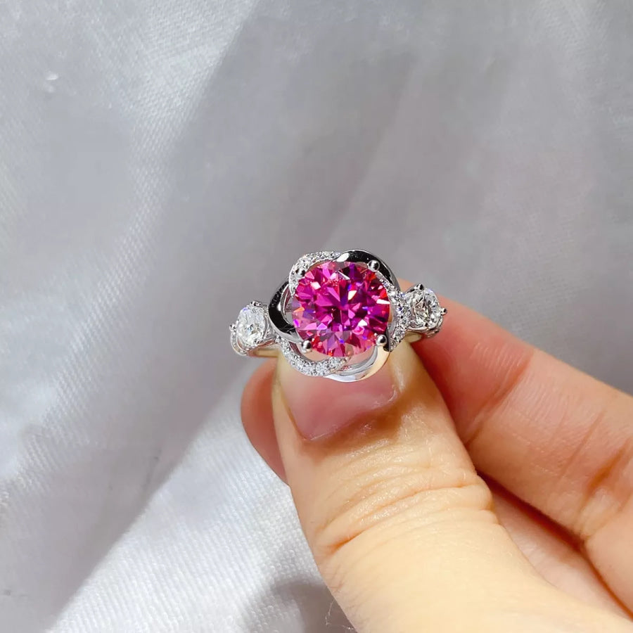 3 Carat 925 Sterling Silver Moissanite Ring Apparel and Accessories