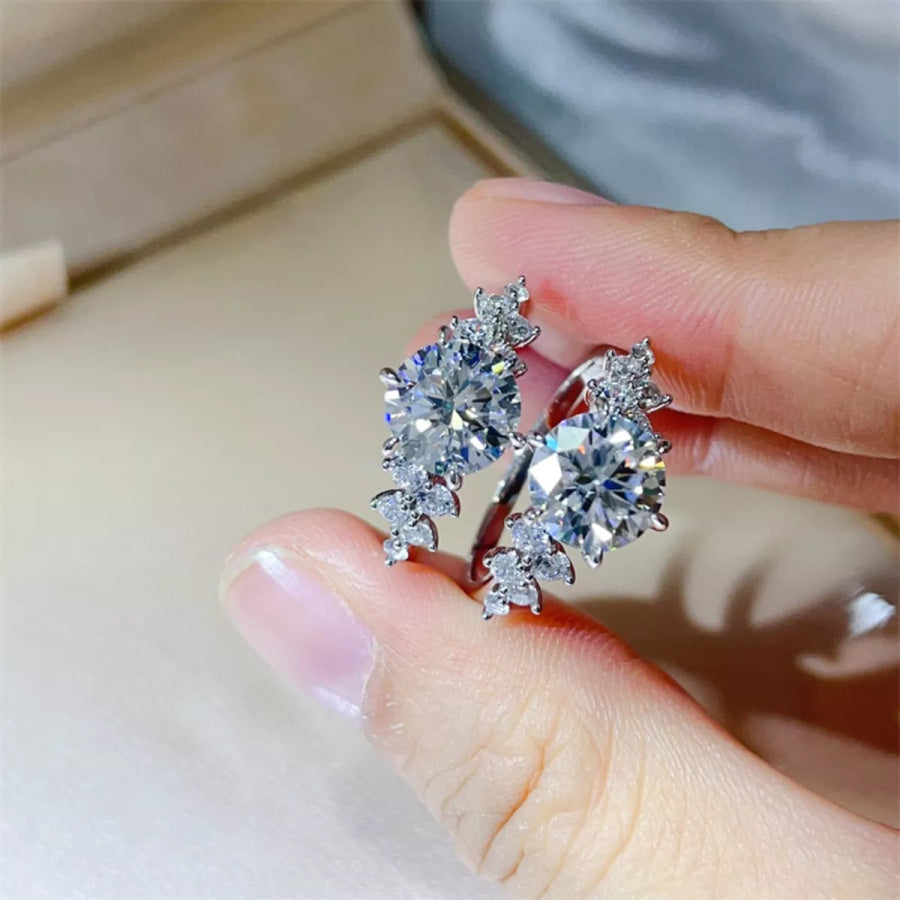 3 Carat Moissanite 925 Sterling Silver Ring Apparel and Accessories