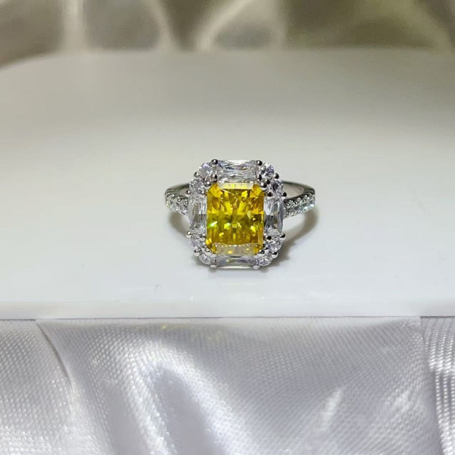 3 Carat Moissanite 925 Sterling Silver Ring Apparel and Accessories