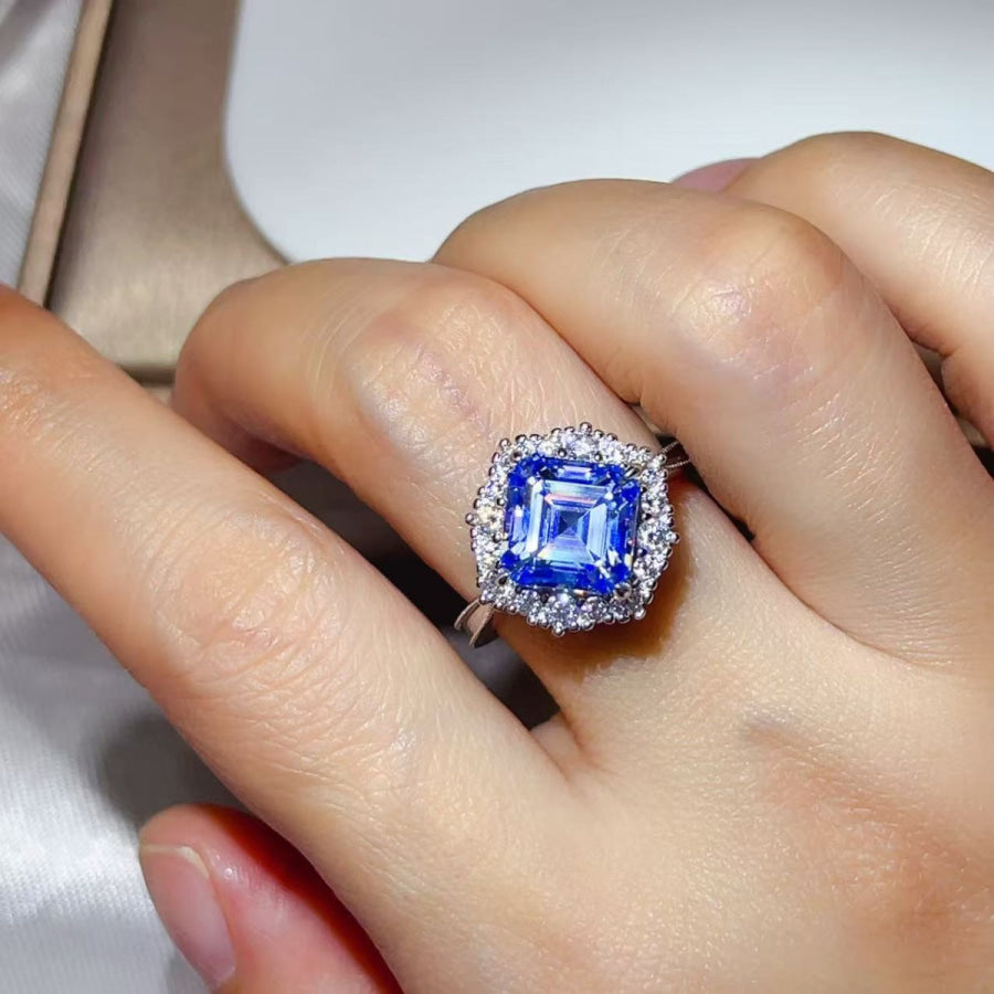 3 Carat Moissanite 925 Sterling Silver Ring Apparel and Accessories