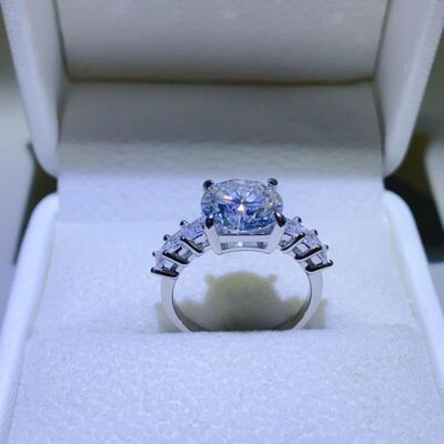 3 Carat Moissanite 925 Sterling Silver Ring Apparel and Accessories