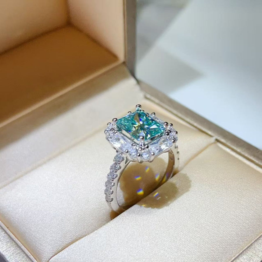 3 Carat Moissanite 925 Sterling Silver Ring Apparel and Accessories