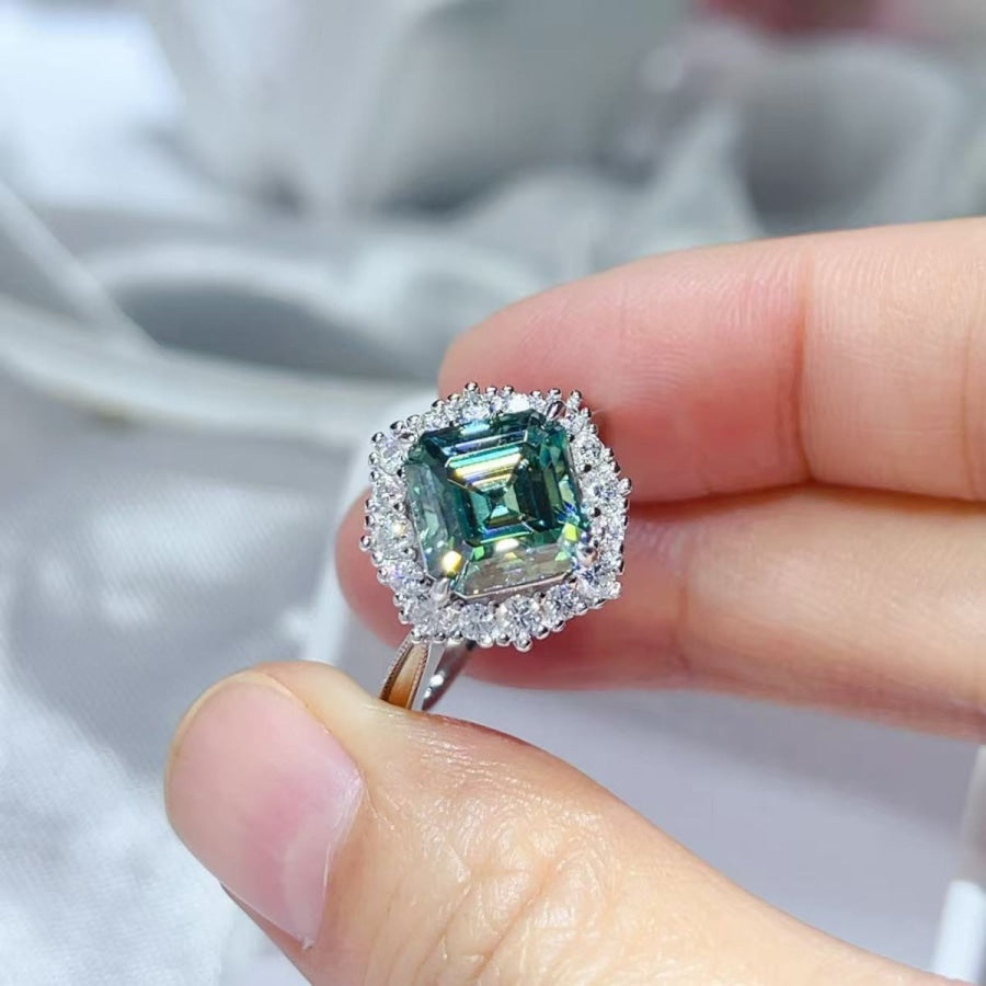 3 Carat Moissanite 925 Sterling Silver Ring Apparel and Accessories