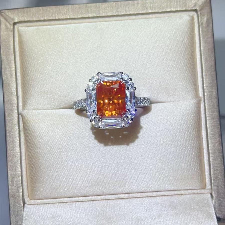 3 Carat Moissanite 925 Sterling Silver Ring Apparel and Accessories