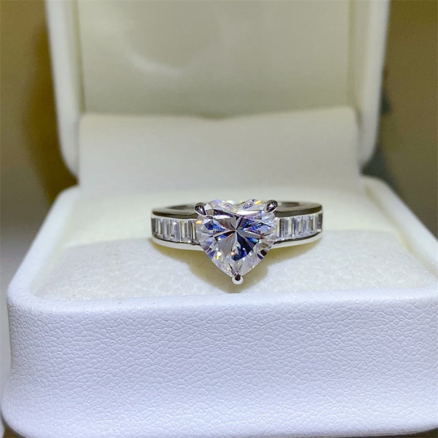 3 Carat Moissanite 925 Sterling Silver Ring / 5 Apparel and Accessories