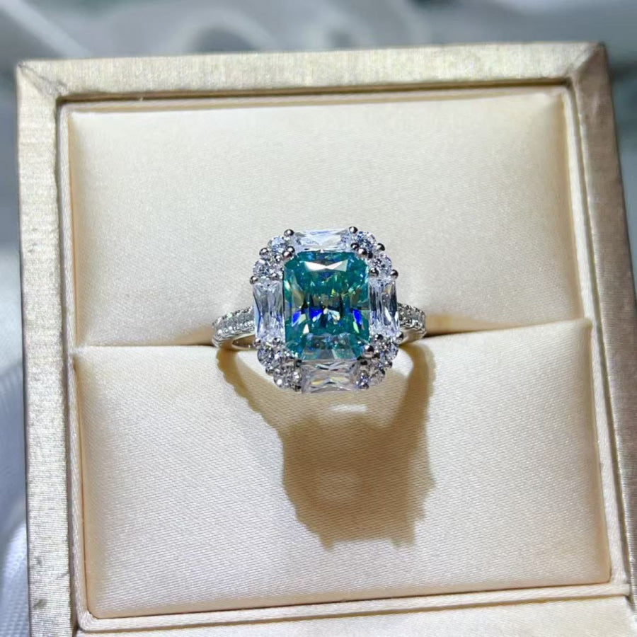 3 Carat Moissanite 925 Sterling Silver Ring Apparel and Accessories