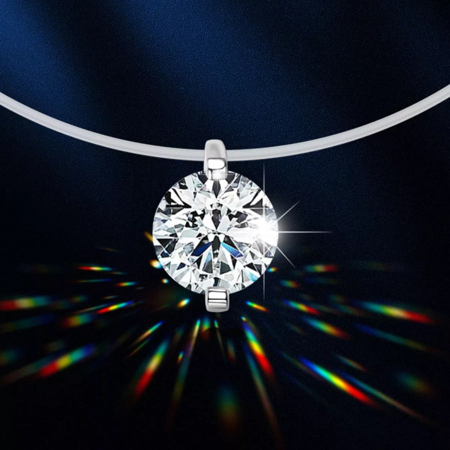 3 Carat Moissanite 925 Sterling Silver Ring Silver / onesize Apparel and Accessories