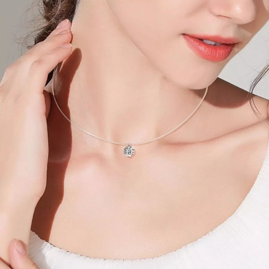 3 Carat Moissanite 925 Sterling Silver Ring Silver / onesize Apparel and Accessories