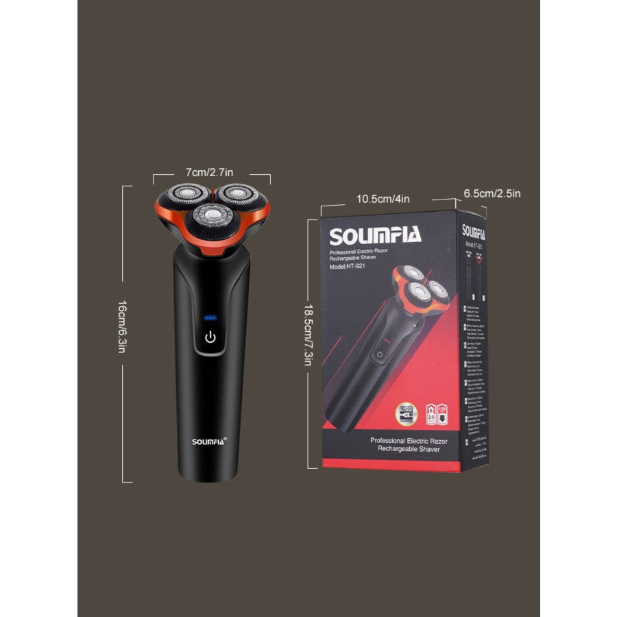 3-Head Rotary Electric Shaver Apparel and Accessories