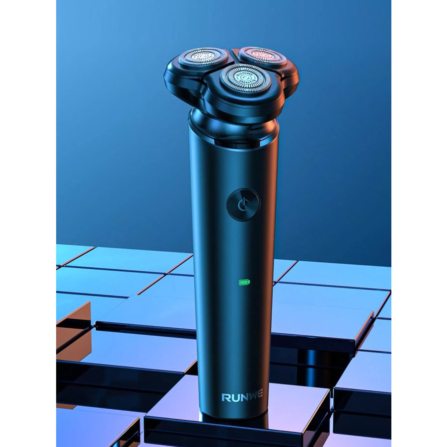 3-Head Rotary Electric Shaver Black / ONESIZE Apparel and Accessories