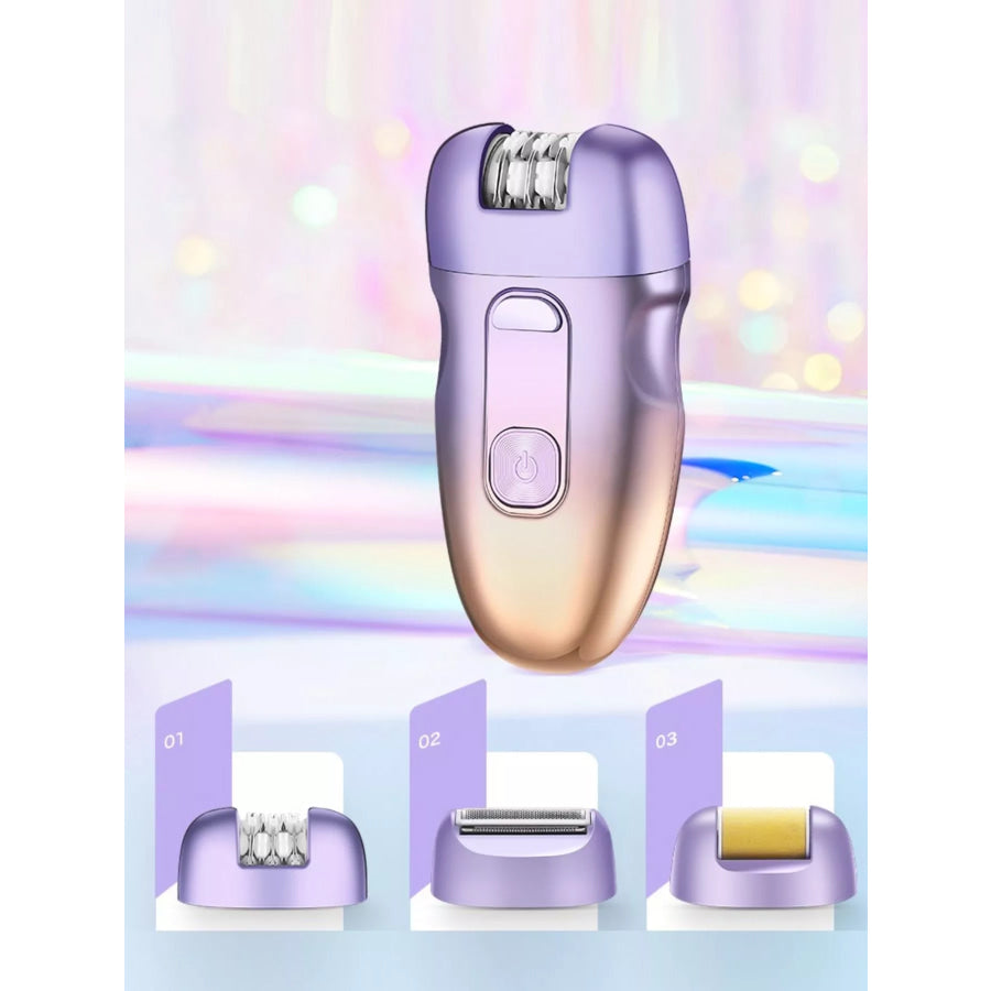 3 in 1 Portable Hair Removal Epilator Lavender / One Size Apparel and Accessories