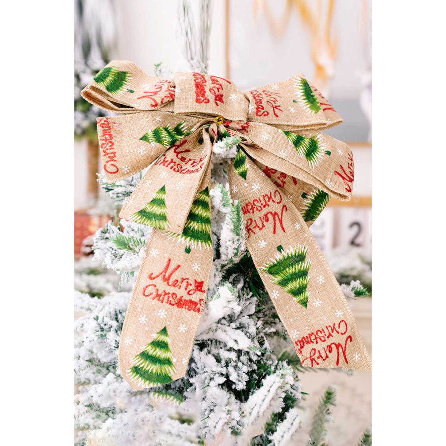 3-Pack Christmas Bow Ornaments Socks/Christmas Tree/Letter / One Size/3 Pack Apparel and Accessories