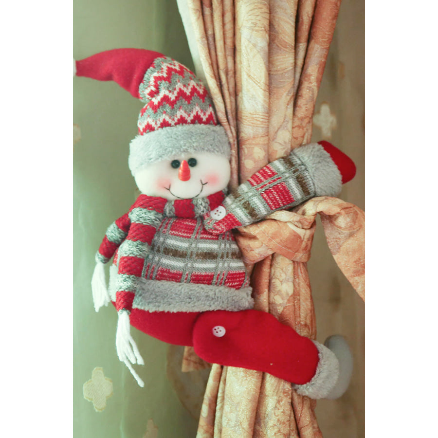 3-Pack Christmas Santa Curtain Tieback Santa/Snowman/Reindeer / One Size/3 Pack Apparel and Accessories