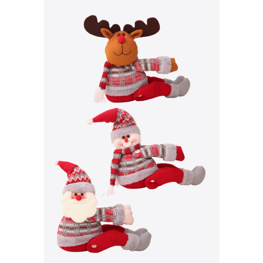 3-Pack Christmas Santa Curtain Tieback Santa/Snowman/Reindeer / One Size/3 Pack Apparel and Accessories