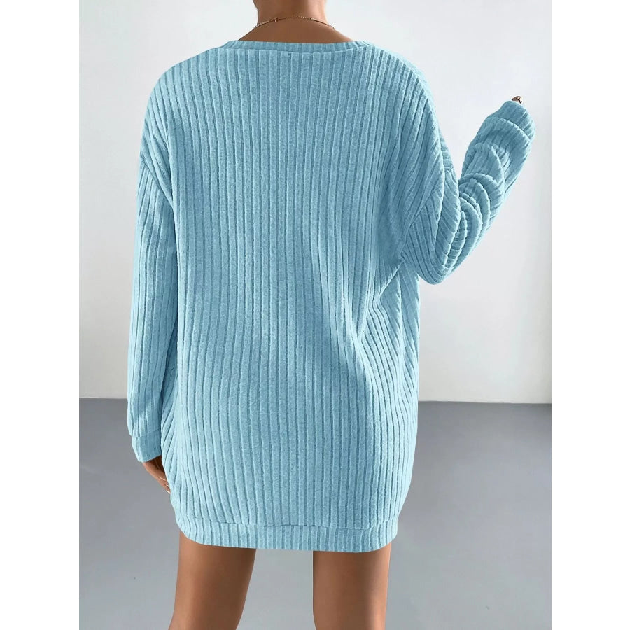 3-Piece Ribbed Knit Cardigan & Tube Top and Shorts Set Apparel Accessories