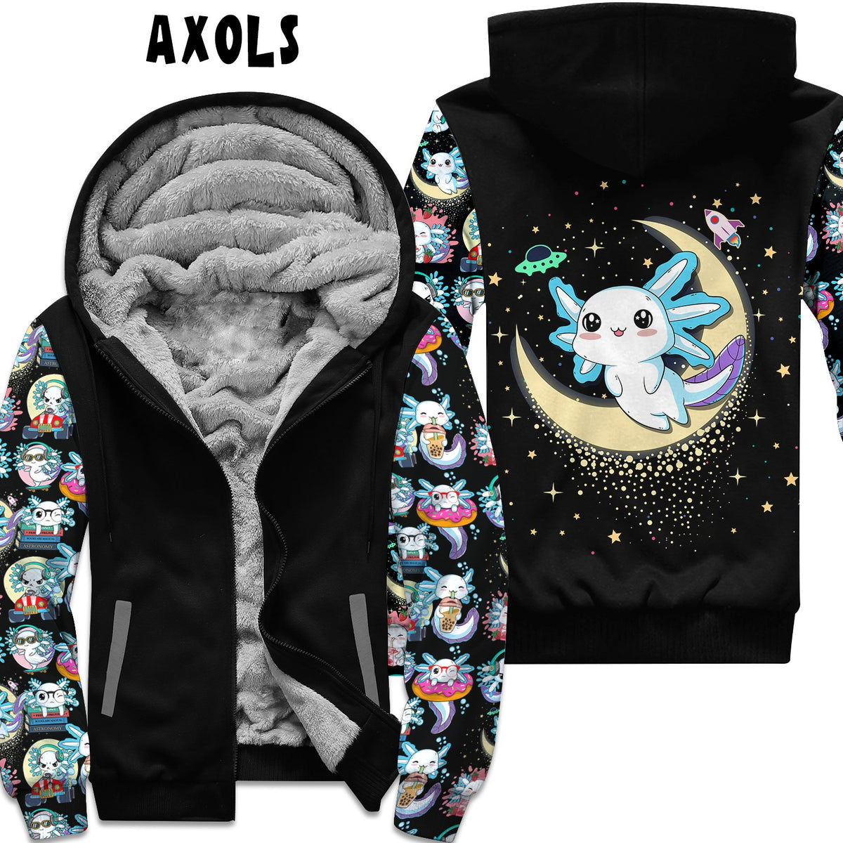 Preorder Custom Zip Hoodie Jacket - Axols - Closes 1 Dec - ETA early Mar 2025