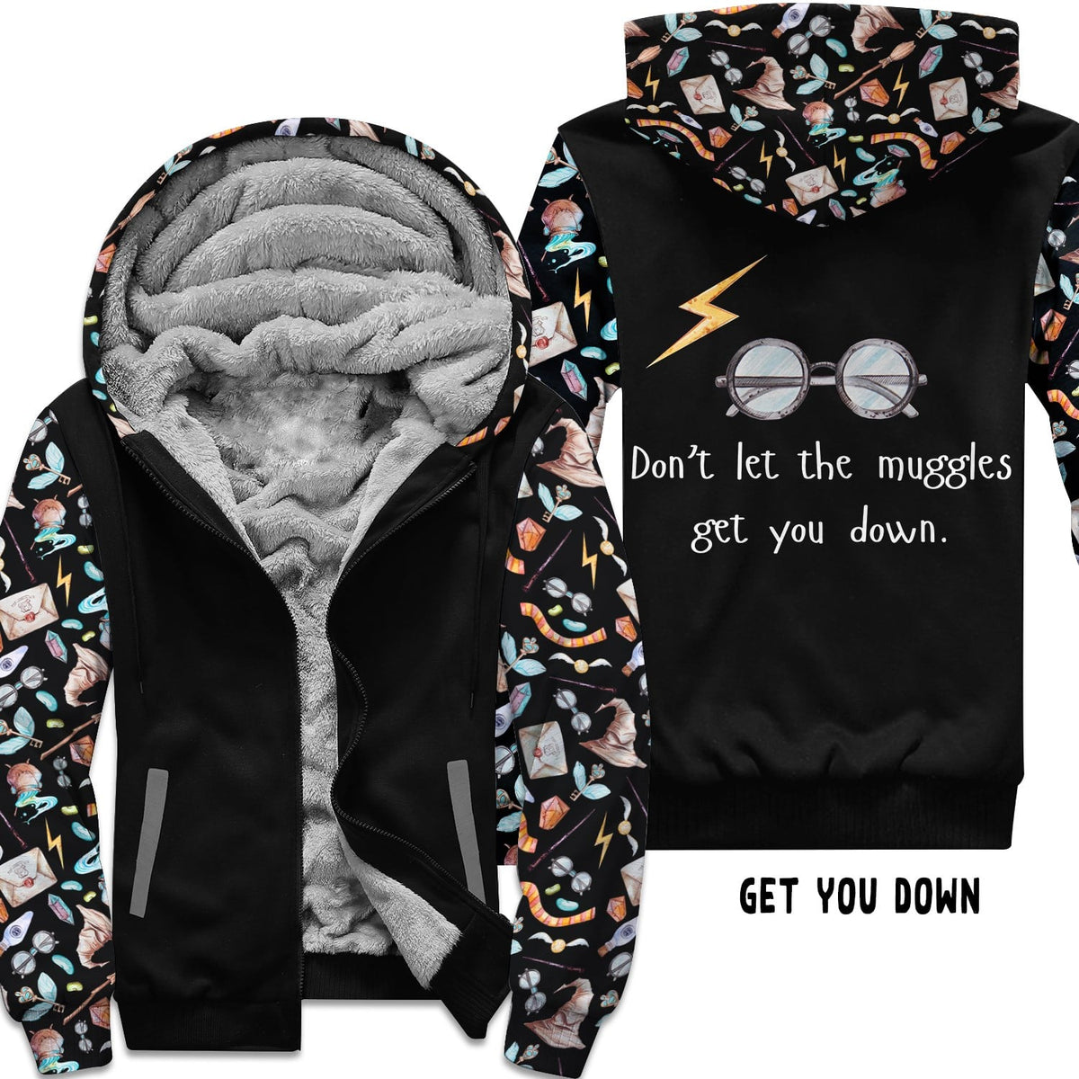 Preorder Custom Zip Hoodie Jacket - Get You Down - Closes 1 Dec - ETA early Mar 2025