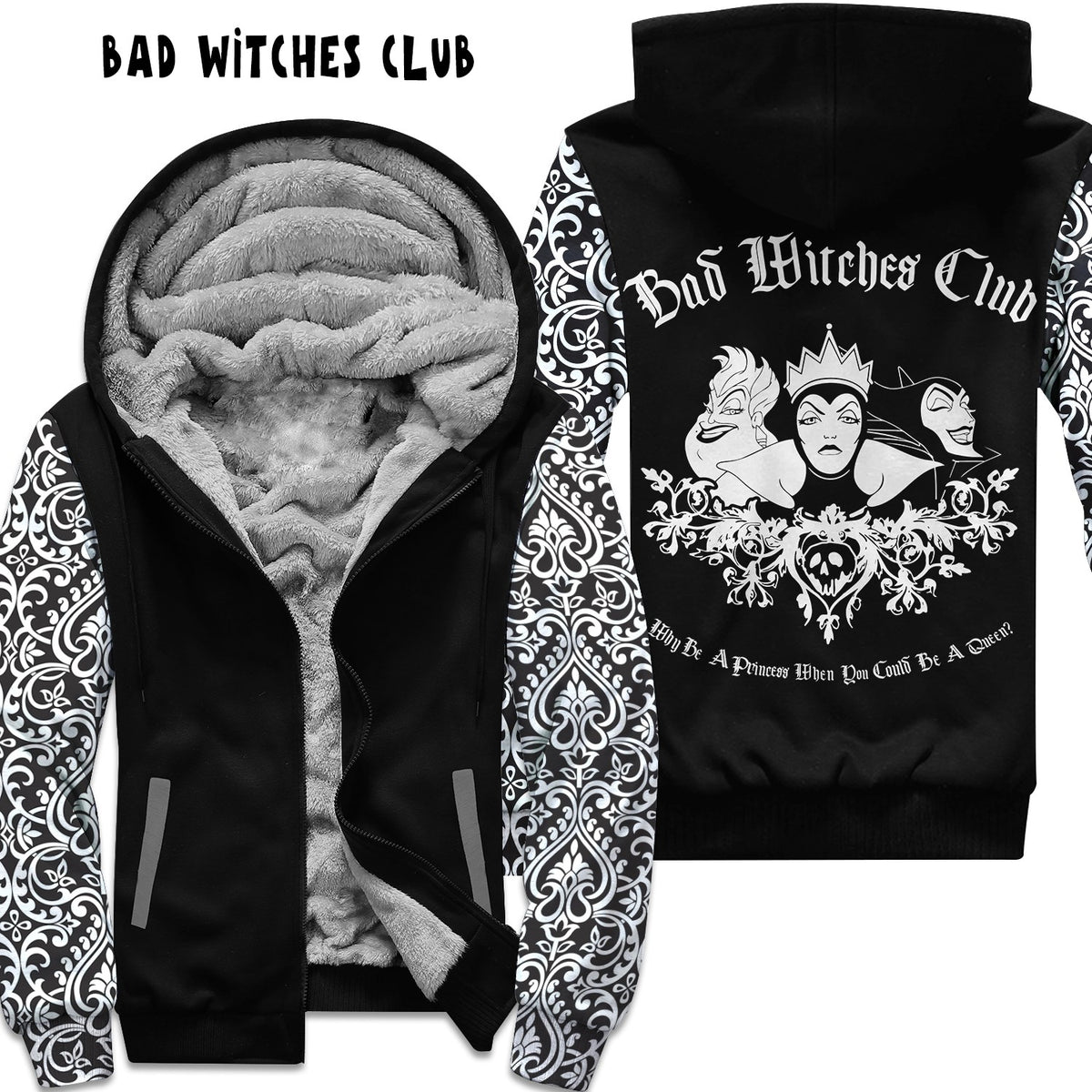 Preorder Custom Zip Hoodie Jacket - Bad Witches Club - Closes 1 Dec - ETA early Mar 2025