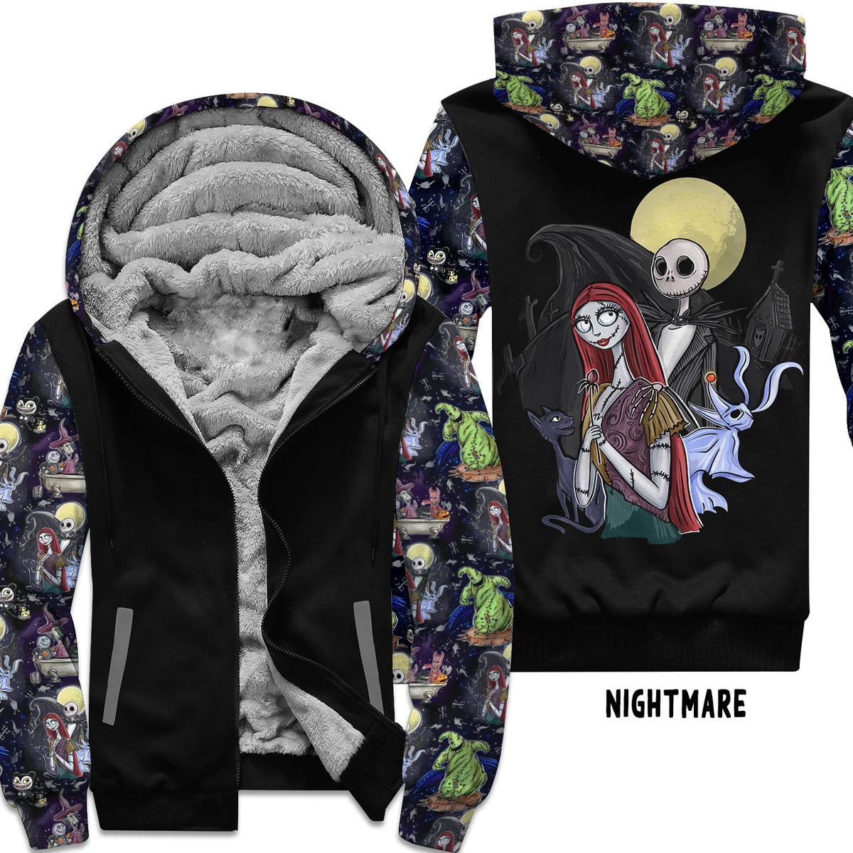 Preorder Custom Zip Hoodie Jacket - Nightmare - Closes 1 Dec - ETA early Mar 2025