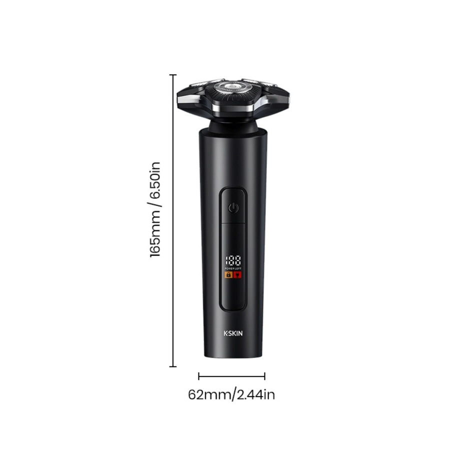 3D Rotary Electric Shaver with LED Display Black / ONESIZE Apparel and Accessories