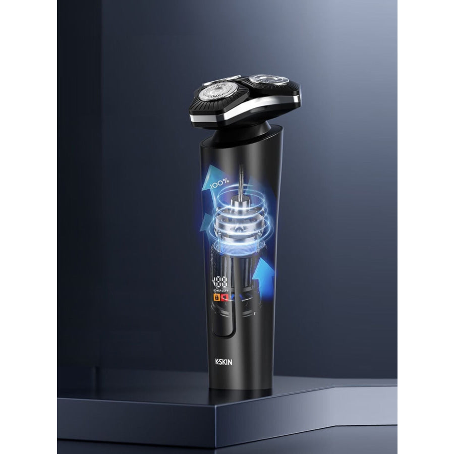 3D Rotary Electric Shaver with LED Display Black / ONESIZE Apparel and Accessories