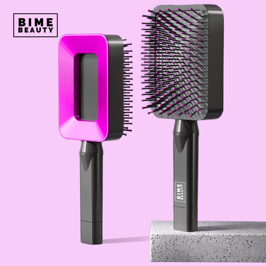 3D Self - cleaning Deluxe Rectangular Hair Brush Combs