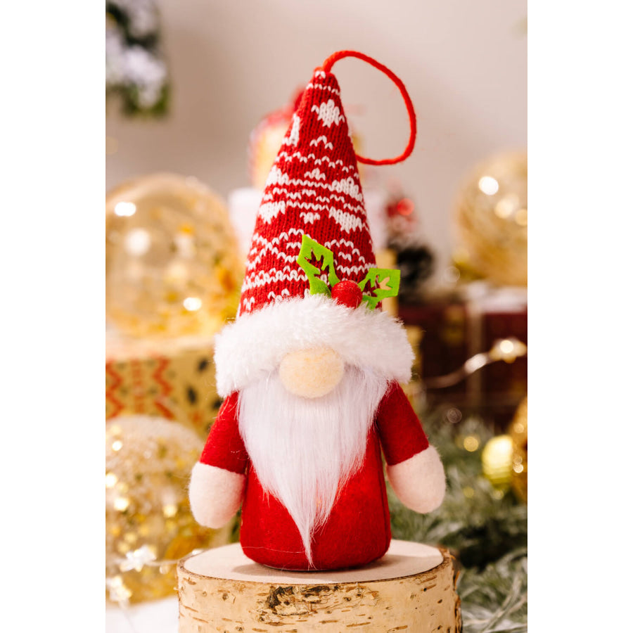 4-Pack Christmas Light-Up Faceless Gnome Hanging Widgets Red Stripe/Green Stripe/Red/Green / One Size/4 Pack Apparel and Accessories