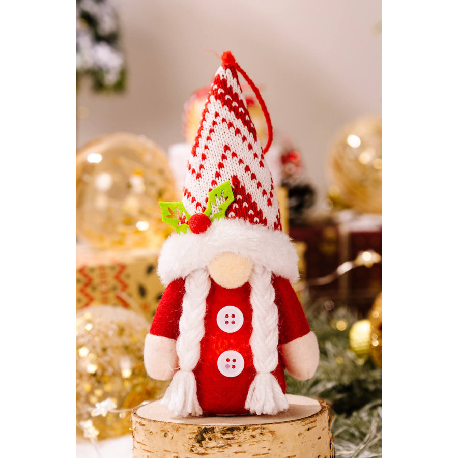 4-Pack Christmas Light-Up Faceless Gnome Hanging Widgets Red Stripe/Green Stripe/Red/Green / One Size/4 Pack Apparel and Accessories