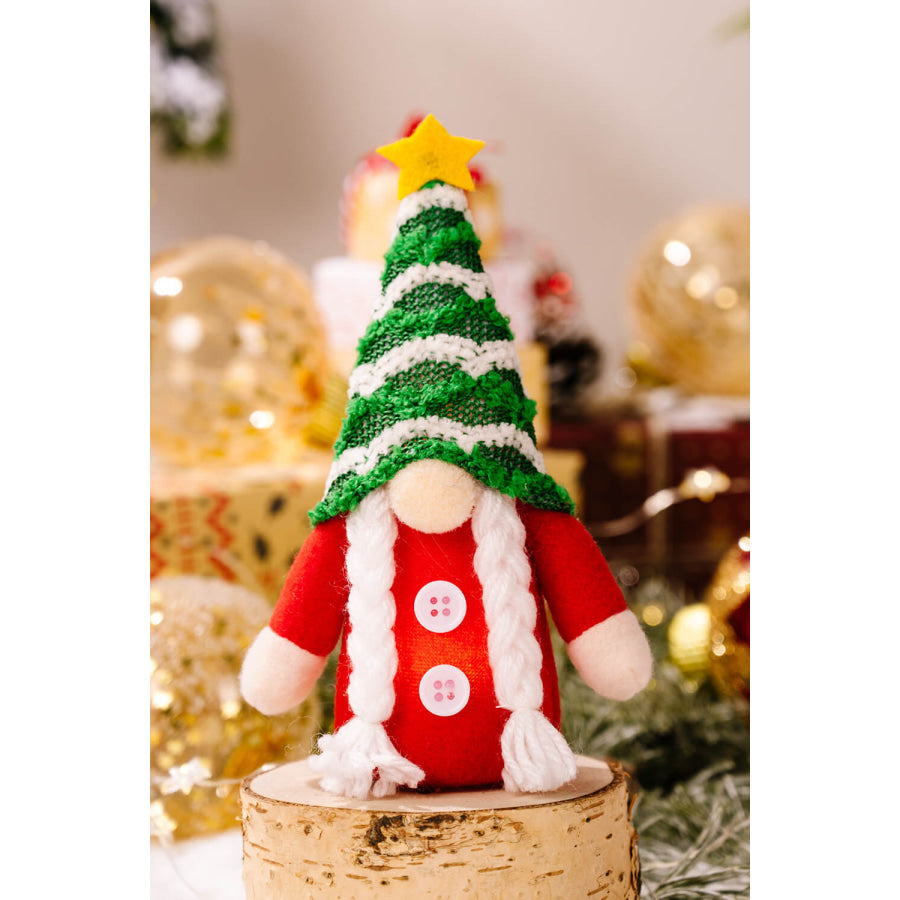 4-Pack Christmas Light-Up Faceless Gnome Hanging Widgets Red Stripe/Green Stripe/Red/Green / One Size/4 Pack Apparel and Accessories