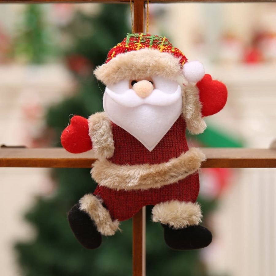 4-Piece Christmas Hanging Widgets Red / One Size