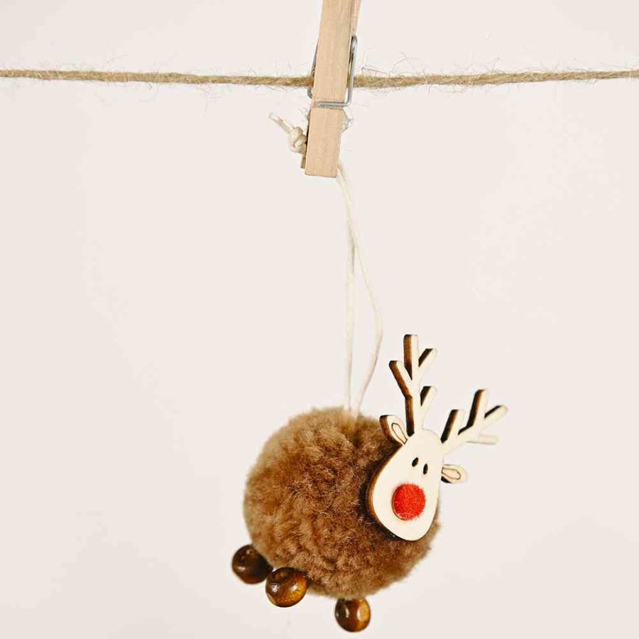 4-Piece Reindeer Hanging Widgets Multicolor / One Size