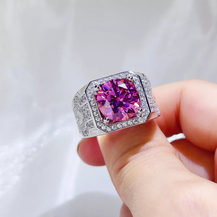 5 Carat 925 Sterling Silver Moissanite Ring Apparel and Accessories