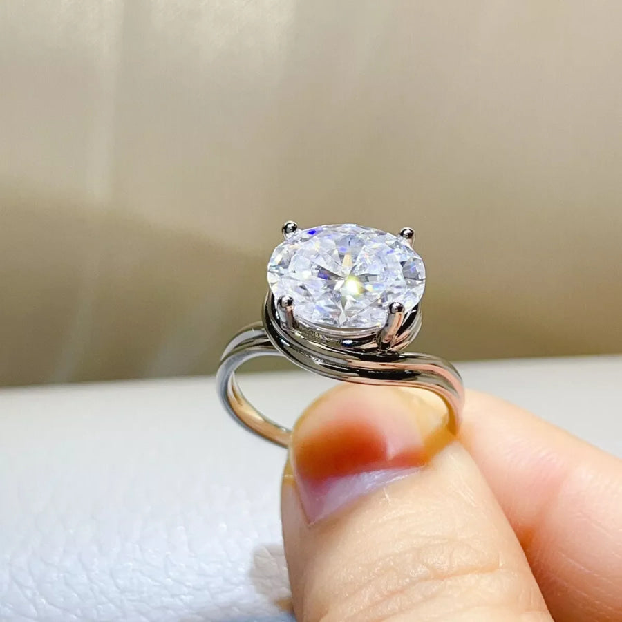 5 Carat 925 Sterling Silver Moissanite Ring / Apparel and Accessories