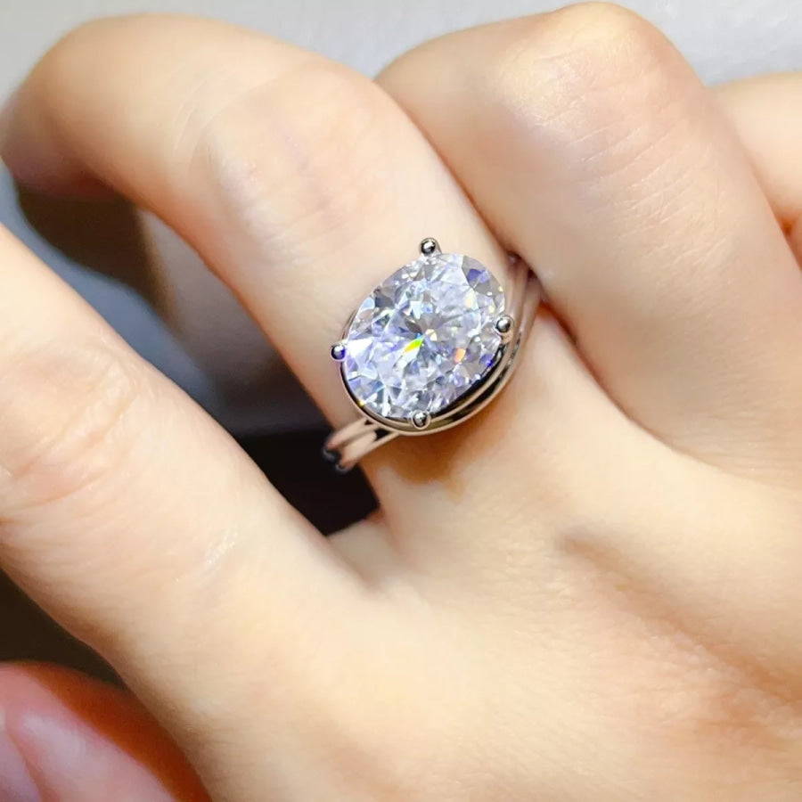 5 Carat 925 Sterling Silver Moissanite Ring / Apparel and Accessories