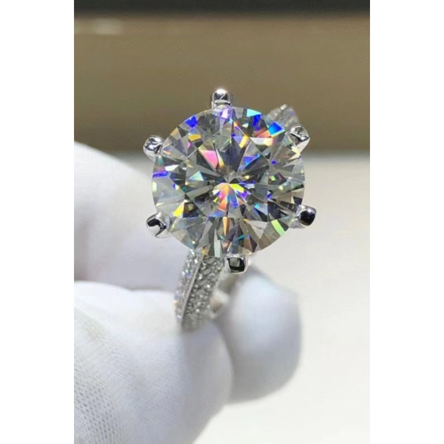 5 Carat Moissanite 6-Prong Ring Silver / 5