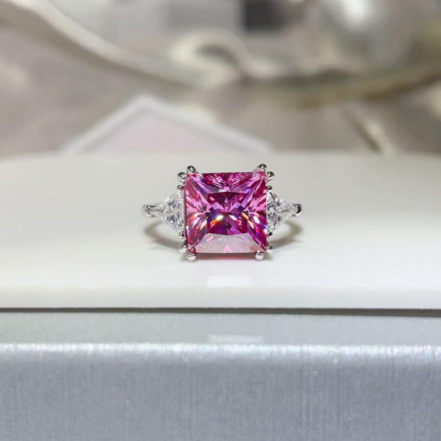 5 Carat Moissanite 925 Sterling Silver Ring Apparel and Accessories