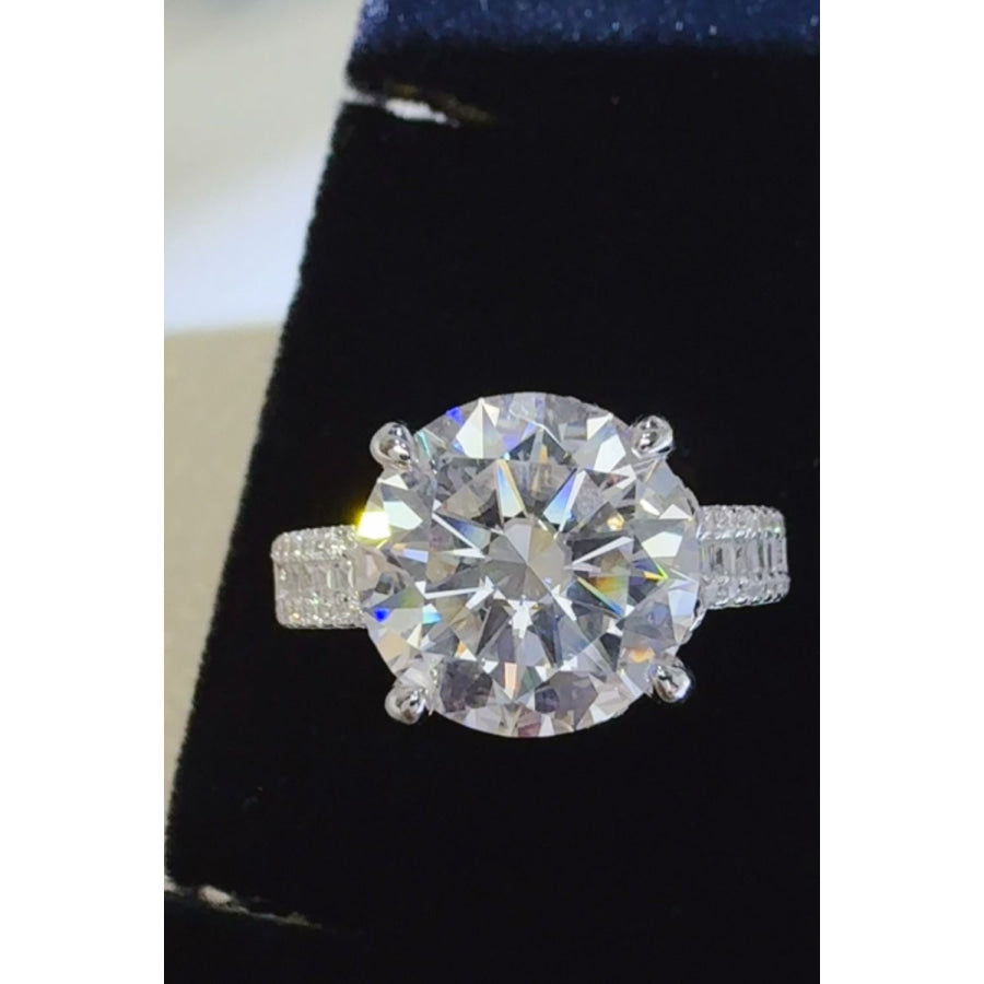 5 Carat Moissanite 925 Sterling Silver Ring Apparel and Accessories